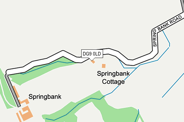 DG9 0LD map - OS OpenMap – Local (Ordnance Survey)