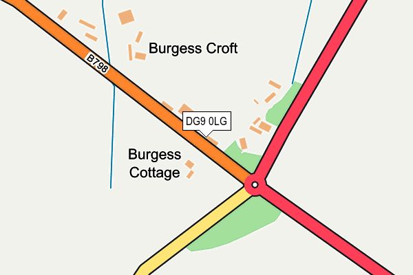 DG9 0LG map - OS OpenMap – Local (Ordnance Survey)