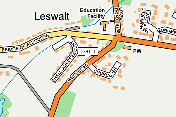 DG9 0LL map - OS OpenMap – Local (Ordnance Survey)