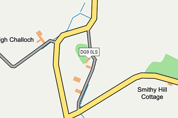 DG9 0LS map - OS OpenMap – Local (Ordnance Survey)