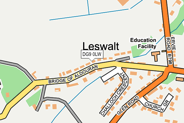 DG9 0LW map - OS OpenMap – Local (Ordnance Survey)