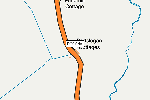 DG9 0NA map - OS OpenMap – Local (Ordnance Survey)