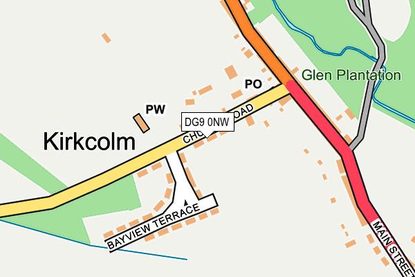 DG9 0NW map - OS OpenMap – Local (Ordnance Survey)