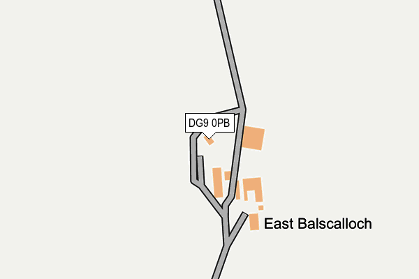 DG9 0PB map - OS OpenMap – Local (Ordnance Survey)