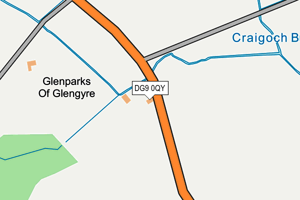 DG9 0QY map - OS OpenMap – Local (Ordnance Survey)