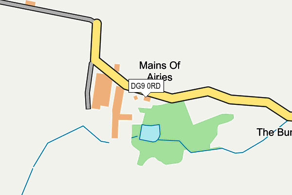 DG9 0RD map - OS OpenMap – Local (Ordnance Survey)