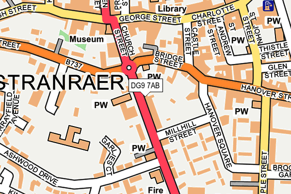 DG9 7AB map - OS OpenMap – Local (Ordnance Survey)
