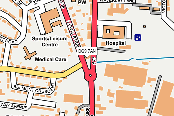 DG9 7AN map - OS OpenMap – Local (Ordnance Survey)