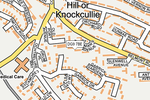 DG9 7BE map - OS OpenMap – Local (Ordnance Survey)