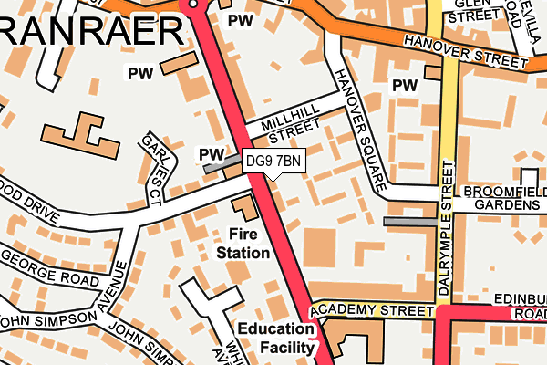 DG9 7BN map - OS OpenMap – Local (Ordnance Survey)