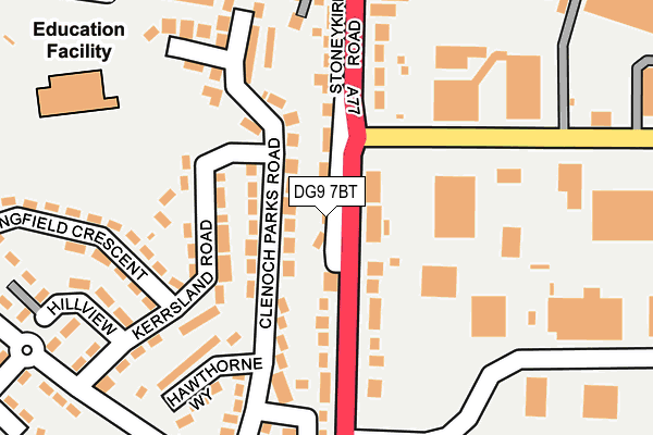 DG9 7BT map - OS OpenMap – Local (Ordnance Survey)