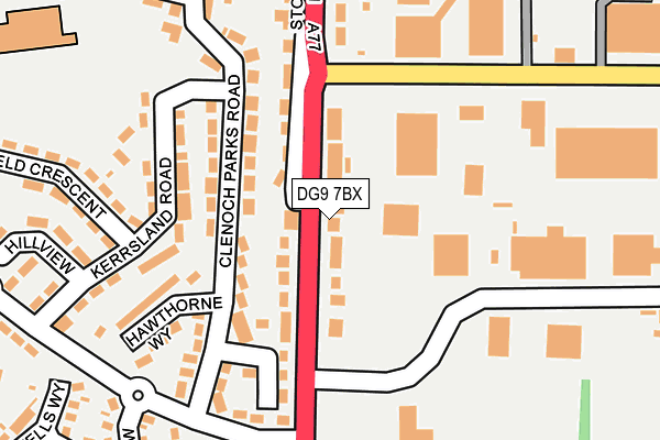 DG9 7BX map - OS OpenMap – Local (Ordnance Survey)