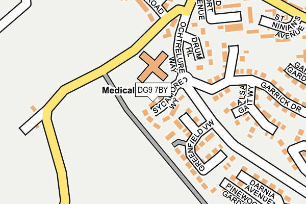 DG9 7BY map - OS OpenMap – Local (Ordnance Survey)