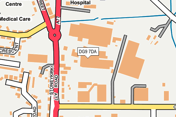 DG9 7DA map - OS OpenMap – Local (Ordnance Survey)