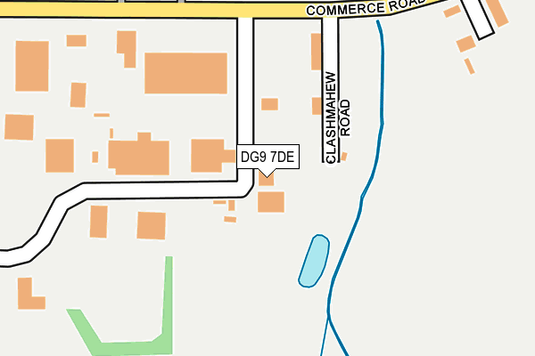 DG9 7DE map - OS OpenMap – Local (Ordnance Survey)