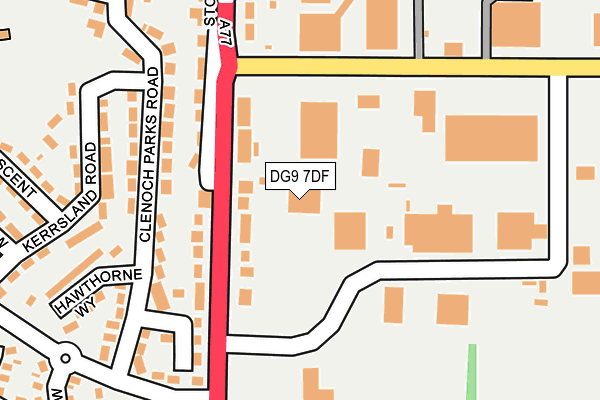 DG9 7DF map - OS OpenMap – Local (Ordnance Survey)