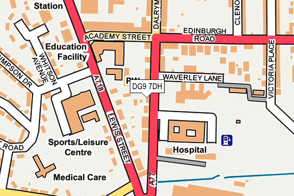 DG9 7DH map - OS OpenMap – Local (Ordnance Survey)