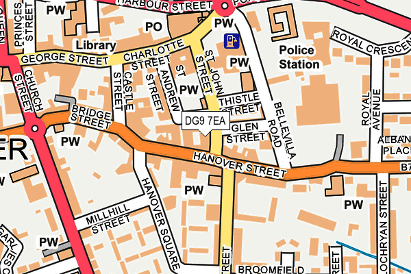 DG9 7EA map - OS OpenMap – Local (Ordnance Survey)
