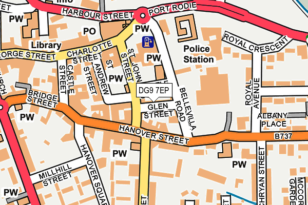 DG9 7EP map - OS OpenMap – Local (Ordnance Survey)