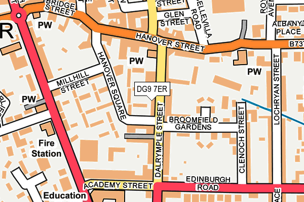 DG9 7ER map - OS OpenMap – Local (Ordnance Survey)