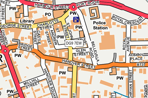 DG9 7EW map - OS OpenMap – Local (Ordnance Survey)