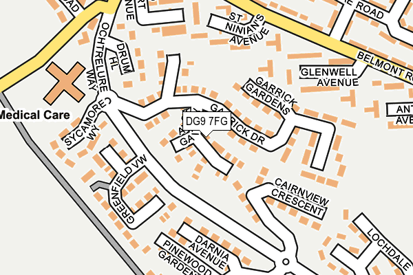 DG9 7FG map - OS OpenMap – Local (Ordnance Survey)