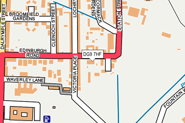 DG9 7HF map - OS OpenMap – Local (Ordnance Survey)