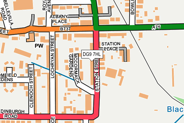 DG9 7HL map - OS OpenMap – Local (Ordnance Survey)