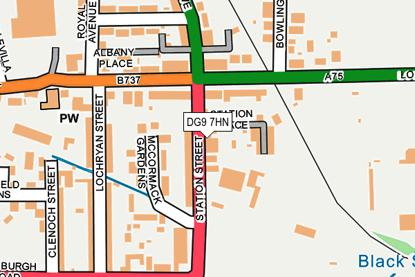 DG9 7HN map - OS OpenMap – Local (Ordnance Survey)