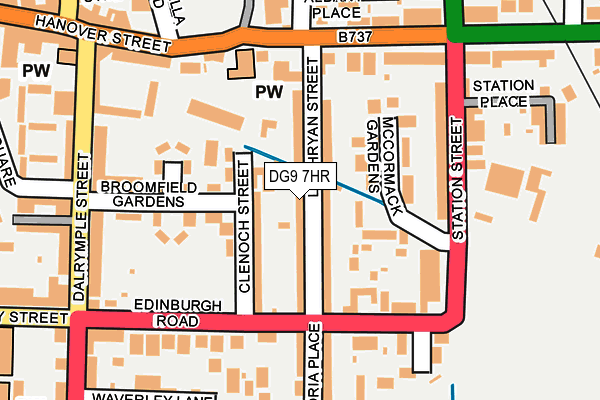 DG9 7HR map - OS OpenMap – Local (Ordnance Survey)