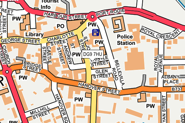 DG9 7HU map - OS OpenMap – Local (Ordnance Survey)