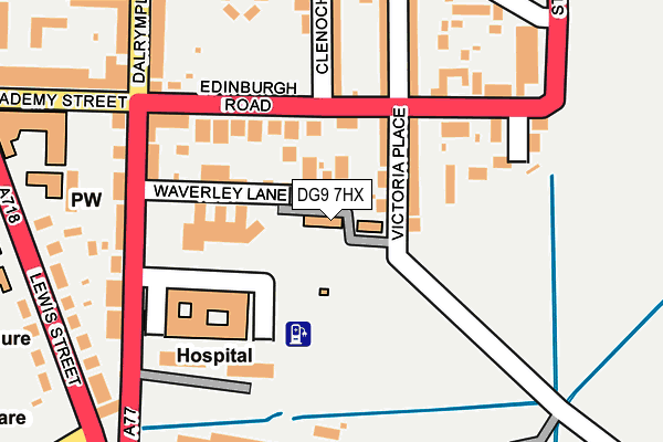 DG9 7HX map - OS OpenMap – Local (Ordnance Survey)