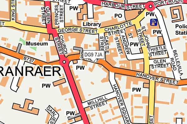 DG9 7JA map - OS OpenMap – Local (Ordnance Survey)