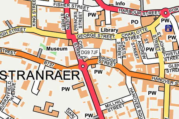 DG9 7JF map - OS OpenMap – Local (Ordnance Survey)