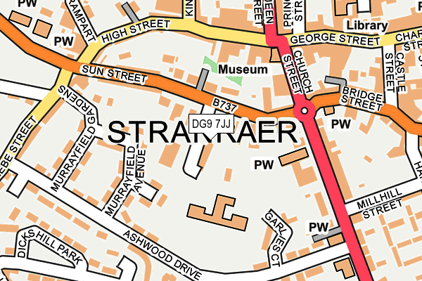 DG9 7JJ map - OS OpenMap – Local (Ordnance Survey)