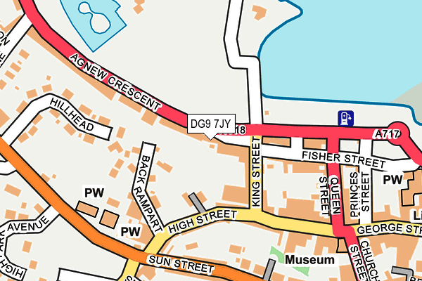 DG9 7JY map - OS OpenMap – Local (Ordnance Survey)