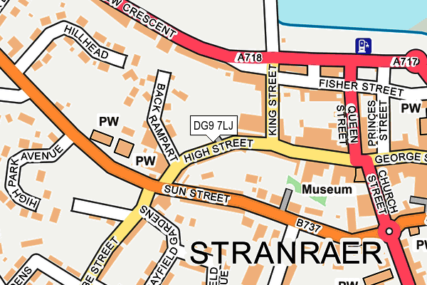 DG9 7LJ map - OS OpenMap – Local (Ordnance Survey)