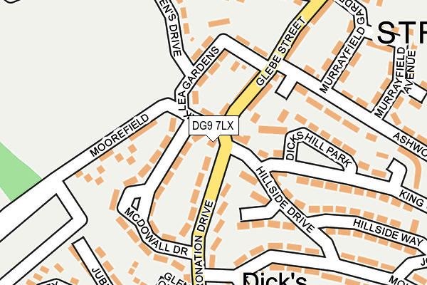 DG9 7LX map - OS OpenMap – Local (Ordnance Survey)