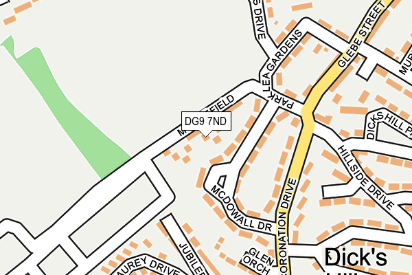 DG9 7ND map - OS OpenMap – Local (Ordnance Survey)