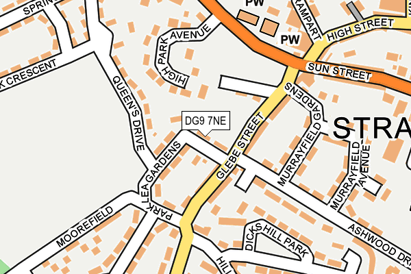 DG9 7NE map - OS OpenMap – Local (Ordnance Survey)