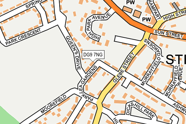 DG9 7NG map - OS OpenMap – Local (Ordnance Survey)