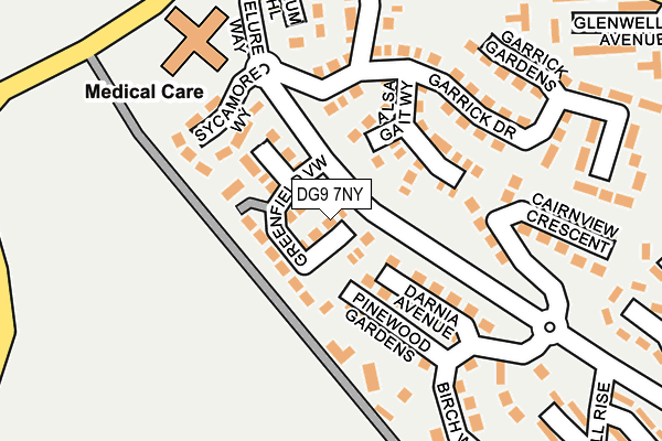 DG9 7NY map - OS OpenMap – Local (Ordnance Survey)
