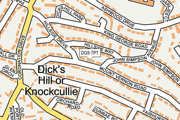 DG9 7PT map - OS OpenMap – Local (Ordnance Survey)