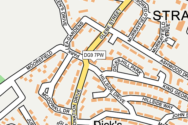 DG9 7PW map - OS OpenMap – Local (Ordnance Survey)
