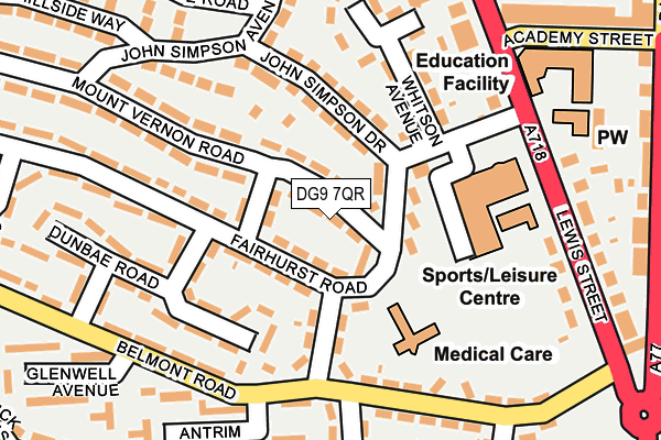DG9 7QR map - OS OpenMap – Local (Ordnance Survey)