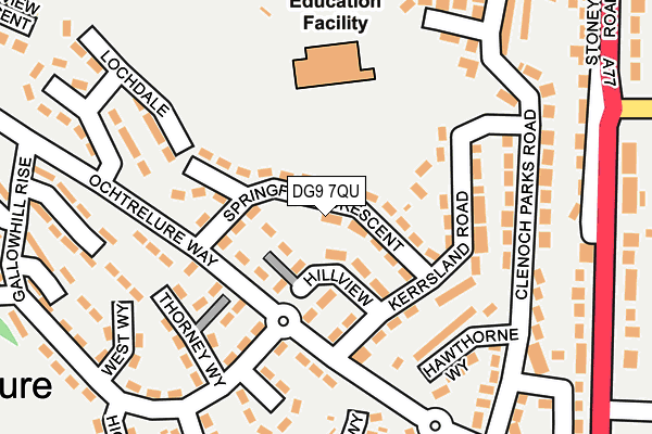 DG9 7QU map - OS OpenMap – Local (Ordnance Survey)