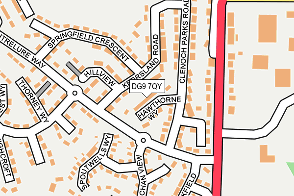 DG9 7QY map - OS OpenMap – Local (Ordnance Survey)