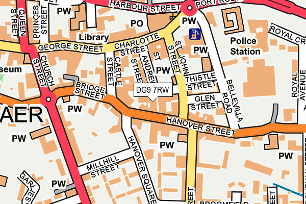 DG9 7RW map - OS OpenMap – Local (Ordnance Survey)