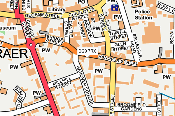 DG9 7RX map - OS OpenMap – Local (Ordnance Survey)