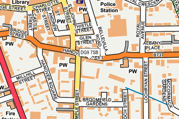 DG9 7SB map - OS OpenMap – Local (Ordnance Survey)